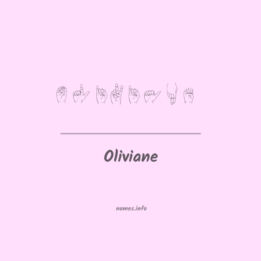 Oliviane em Libras