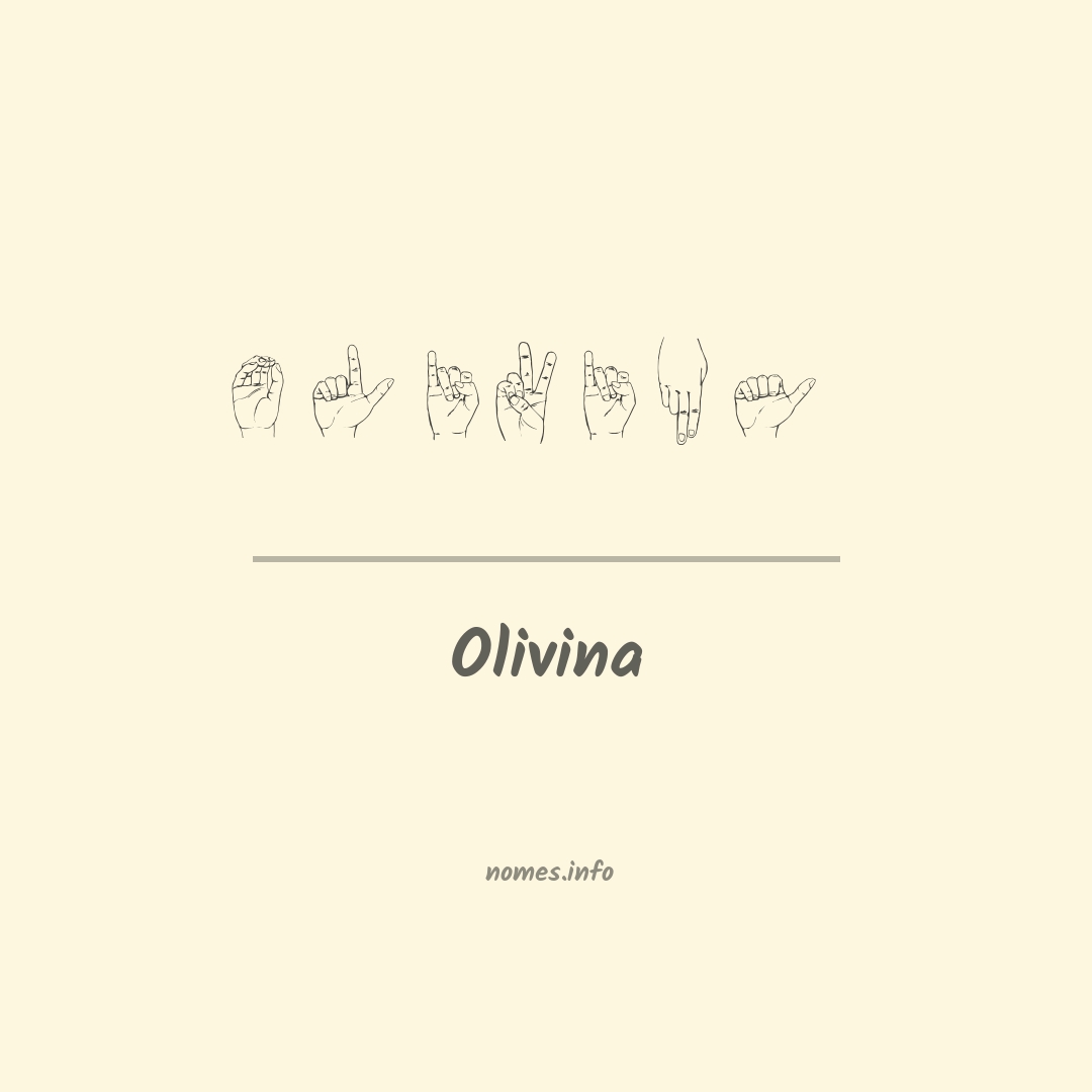 Olivina em Libras