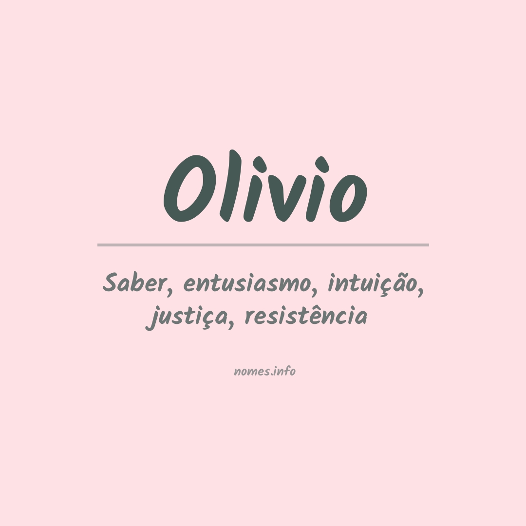 Significado do nome Olivio