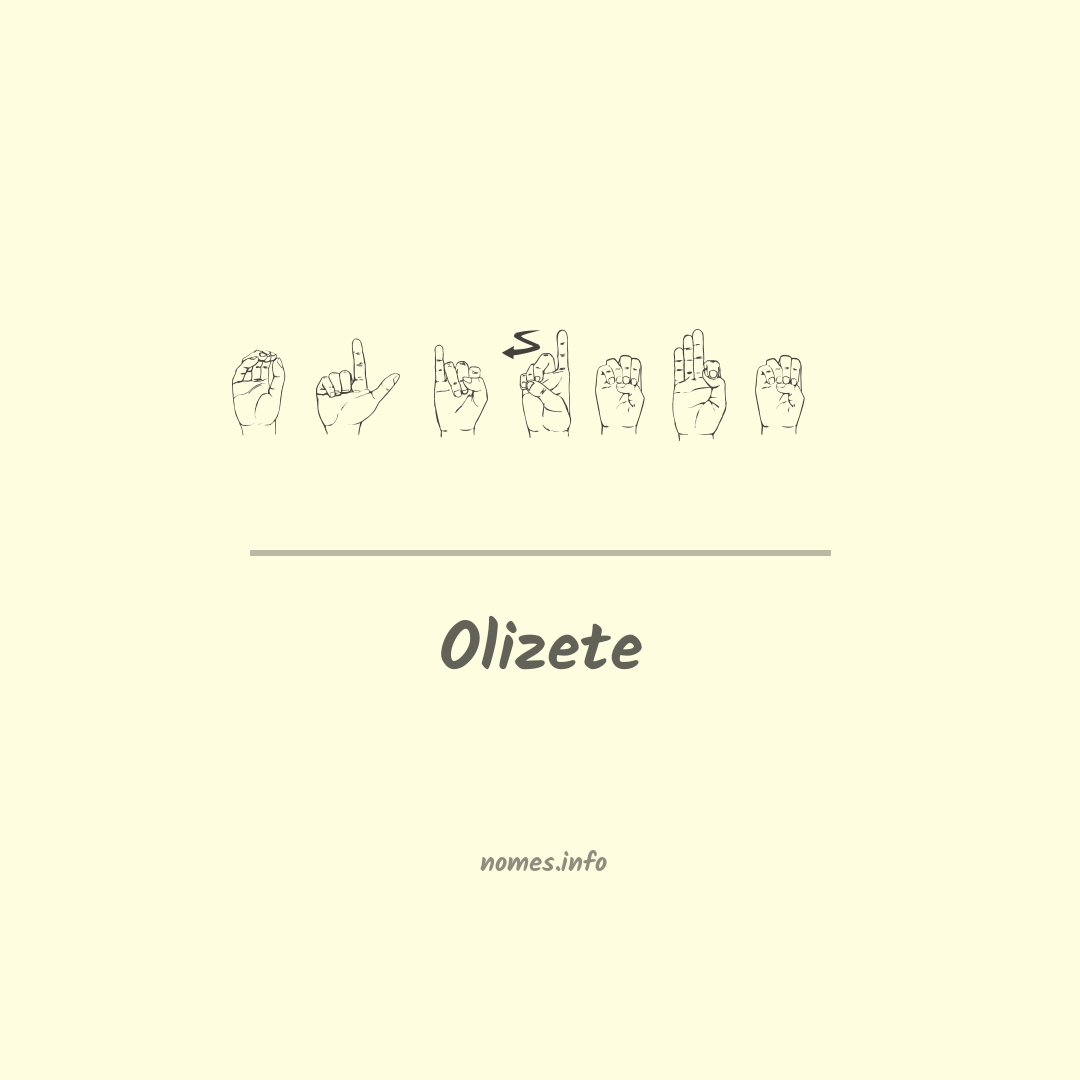 Olizete em Libras