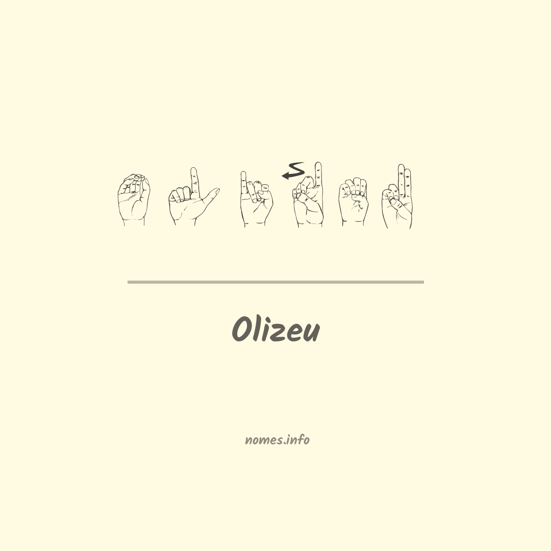 Olizeu em Libras