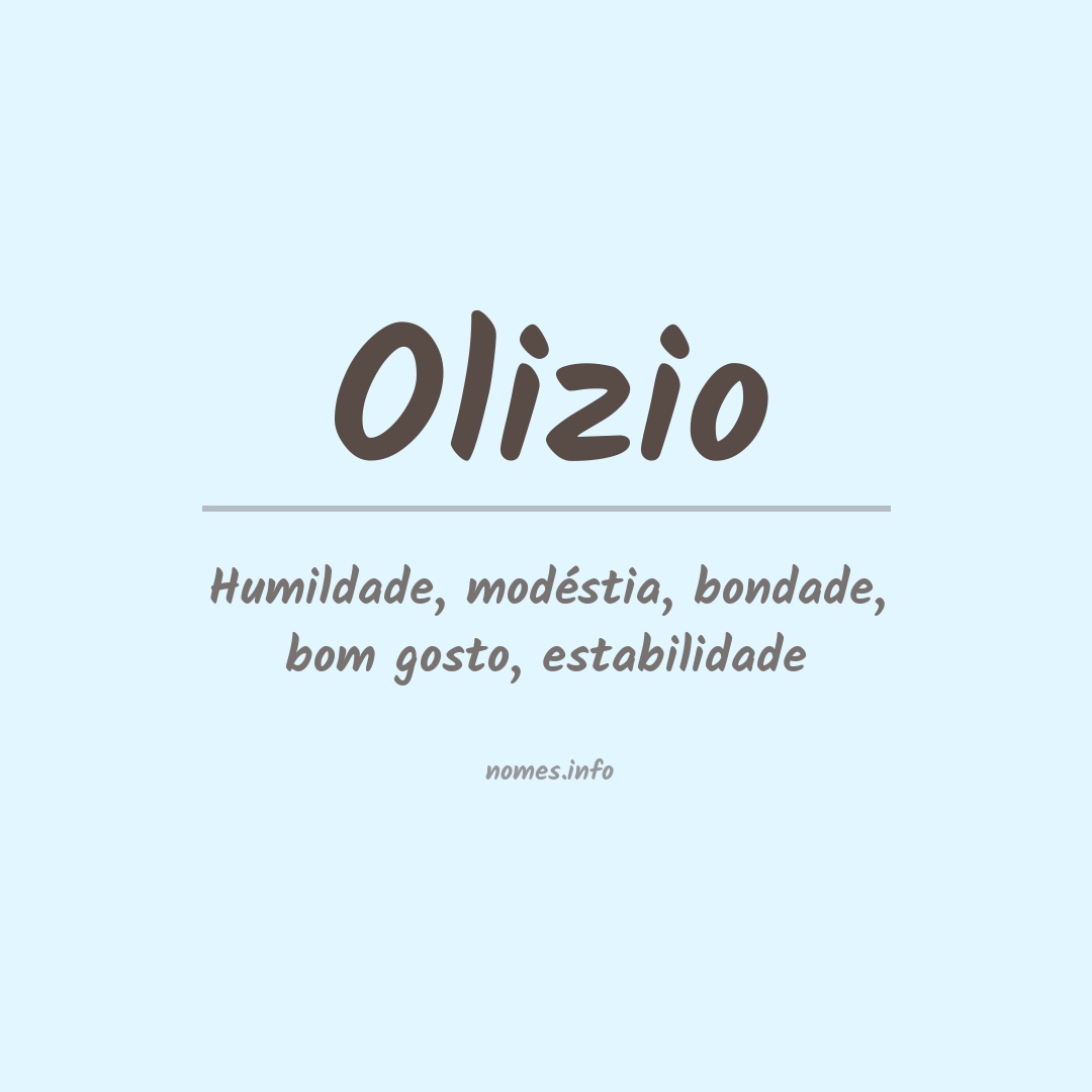 Significado do nome Olizio