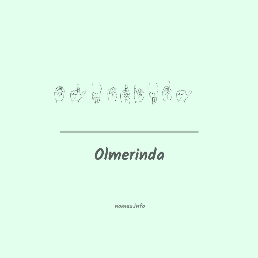 Olmerinda em Libras