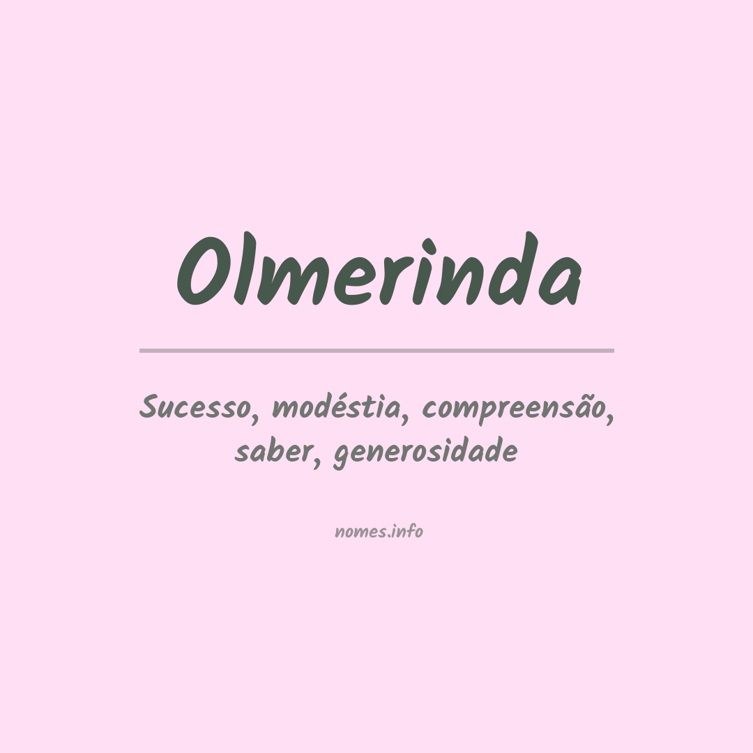 Significado do nome Olmerinda