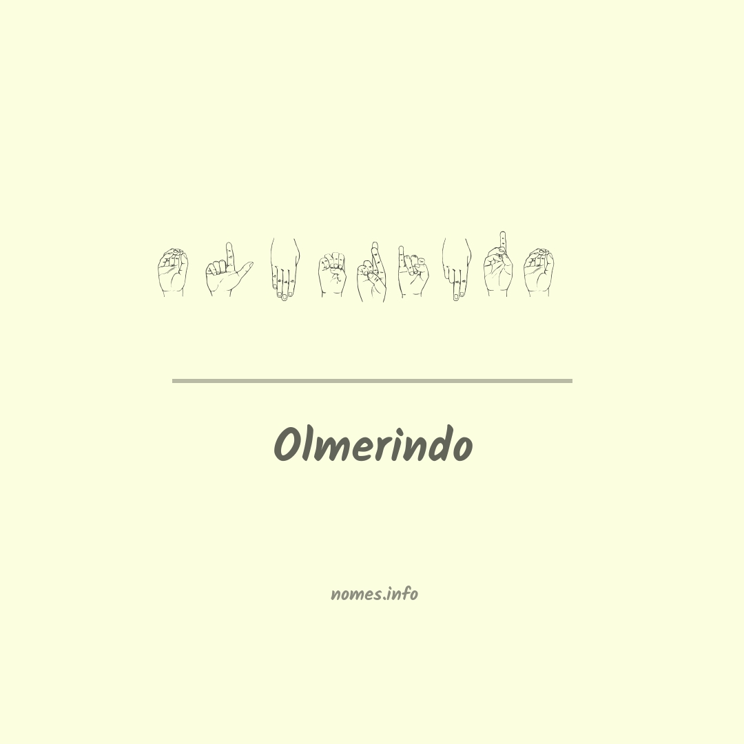Olmerindo em Libras