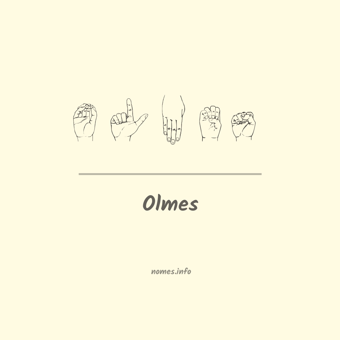 Olmes em Libras