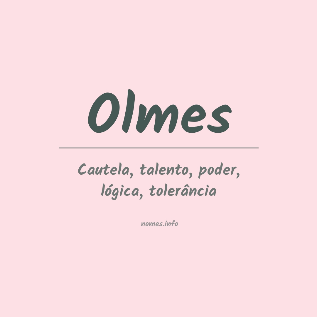 Significado do nome Olmes