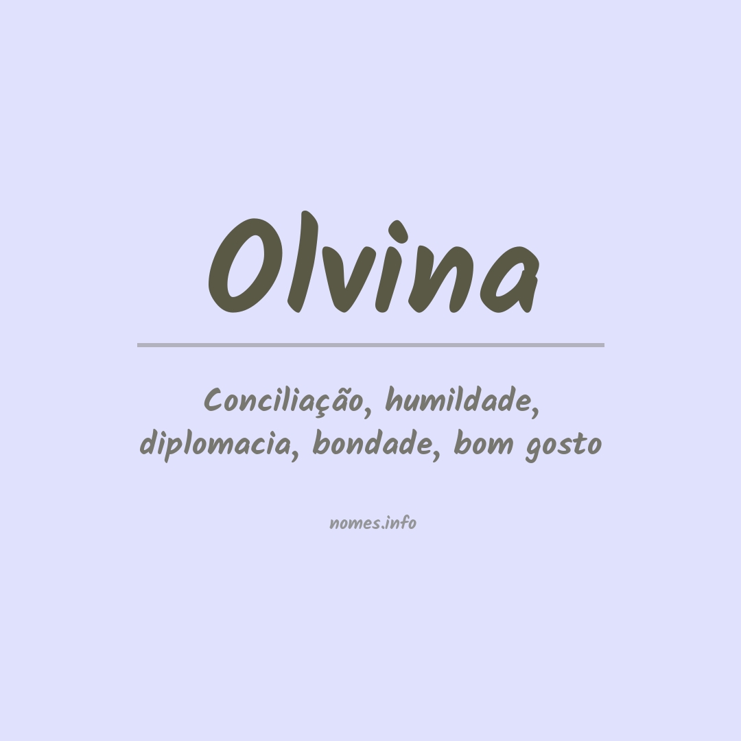 Significado do nome Olvina
