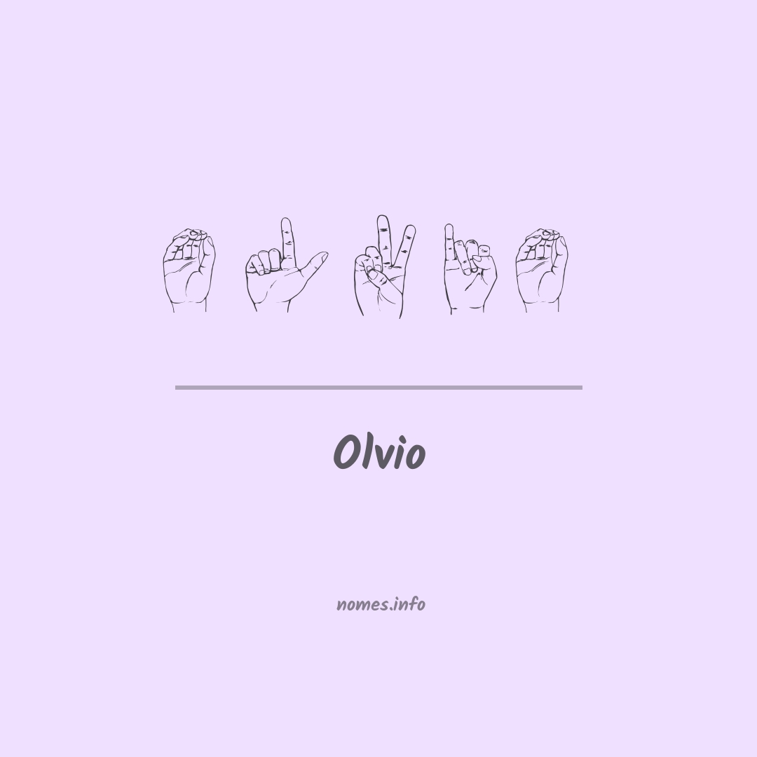 Olvio em Libras
