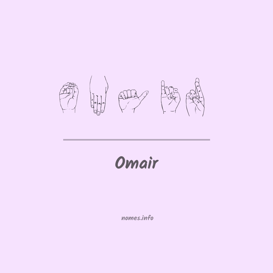 Omair em Libras
