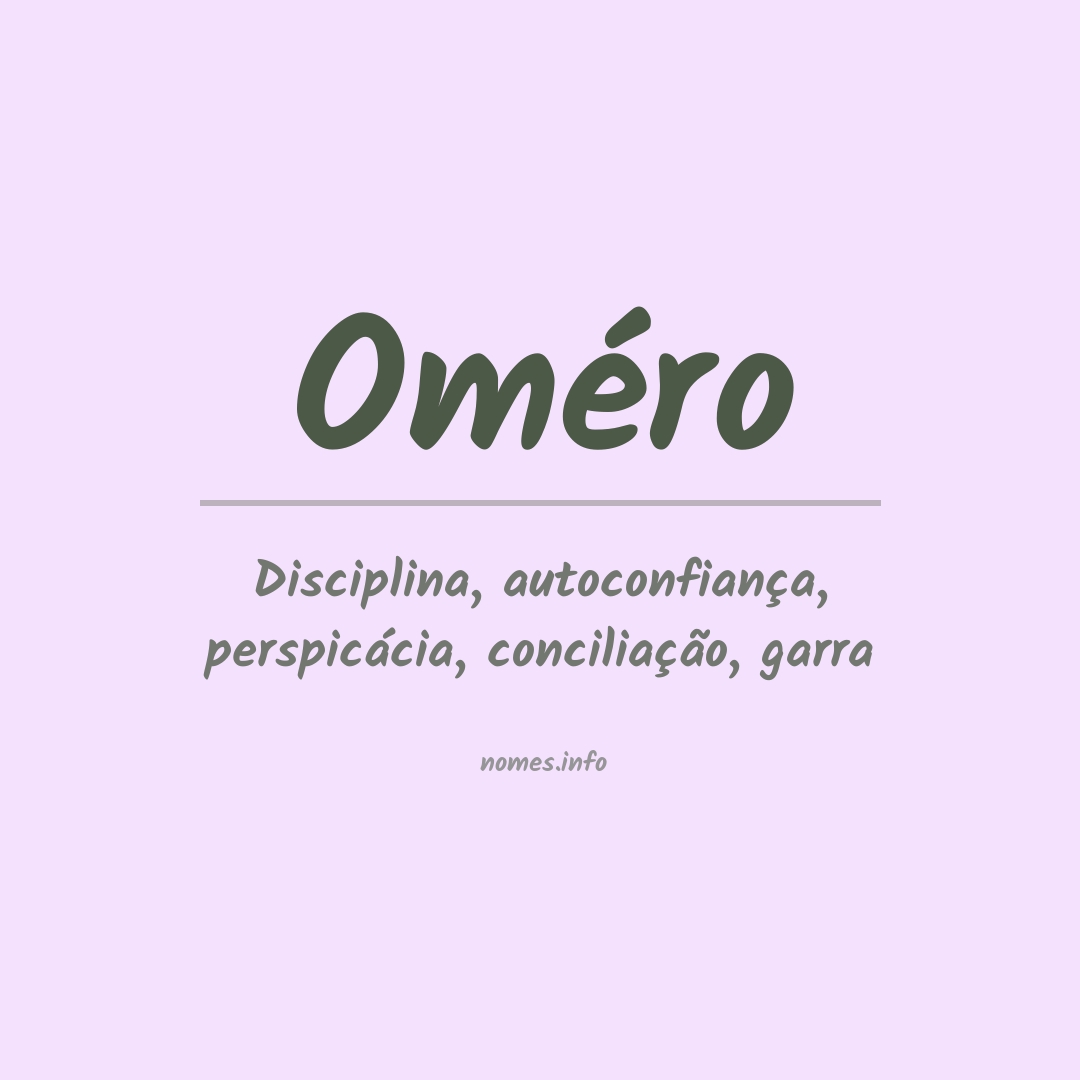 Significado do nome Oméro