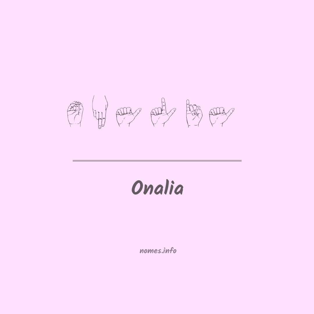 Onalia em Libras