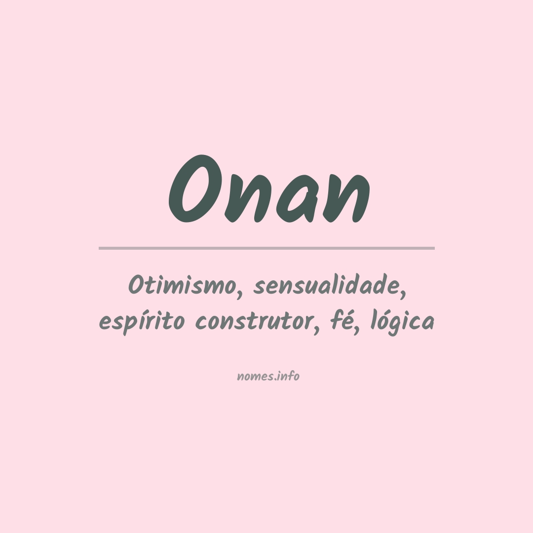 Significado do nome Onan