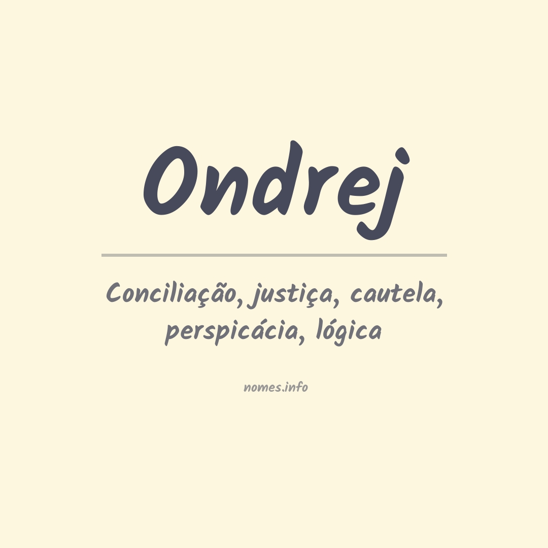 Significado do nome Ondrej
