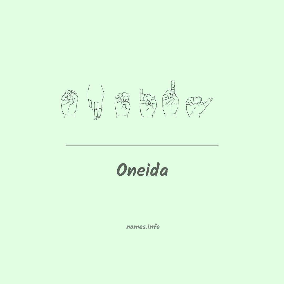 Oneida em Libras