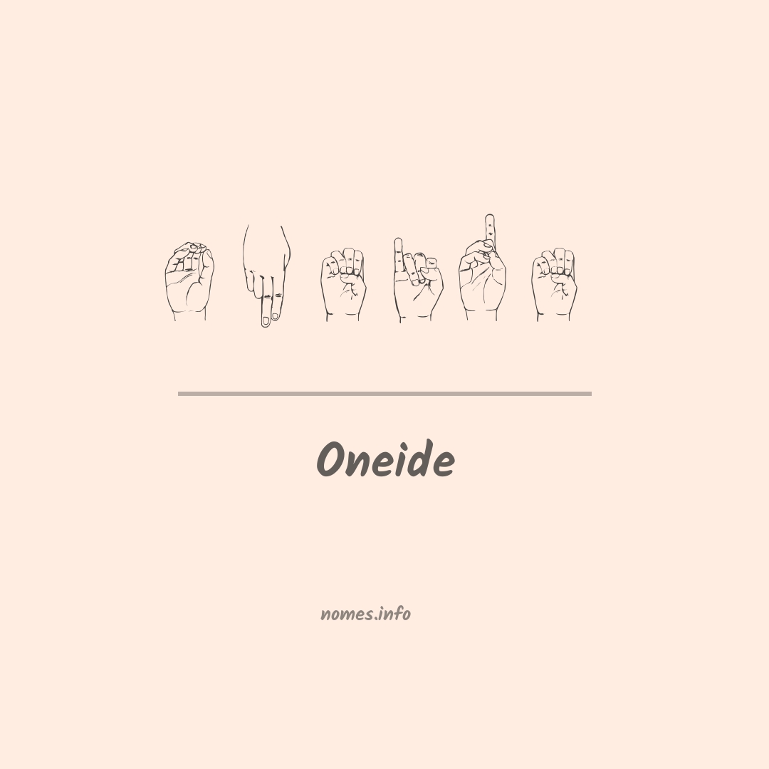 Oneide em Libras
