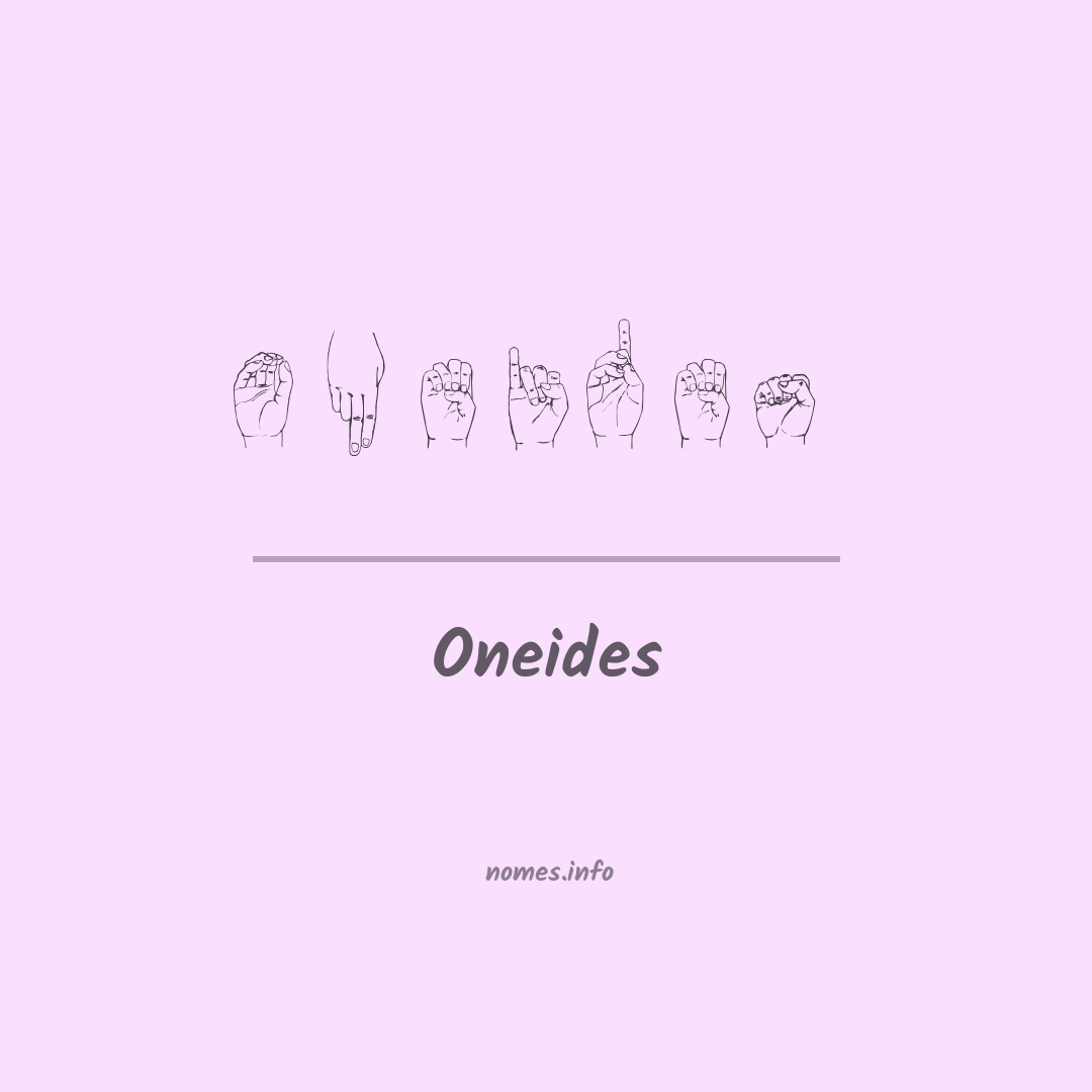 Oneides em Libras