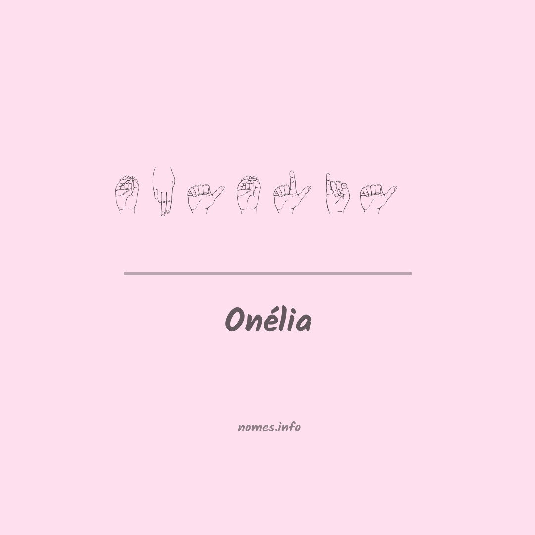 Onélia em Libras