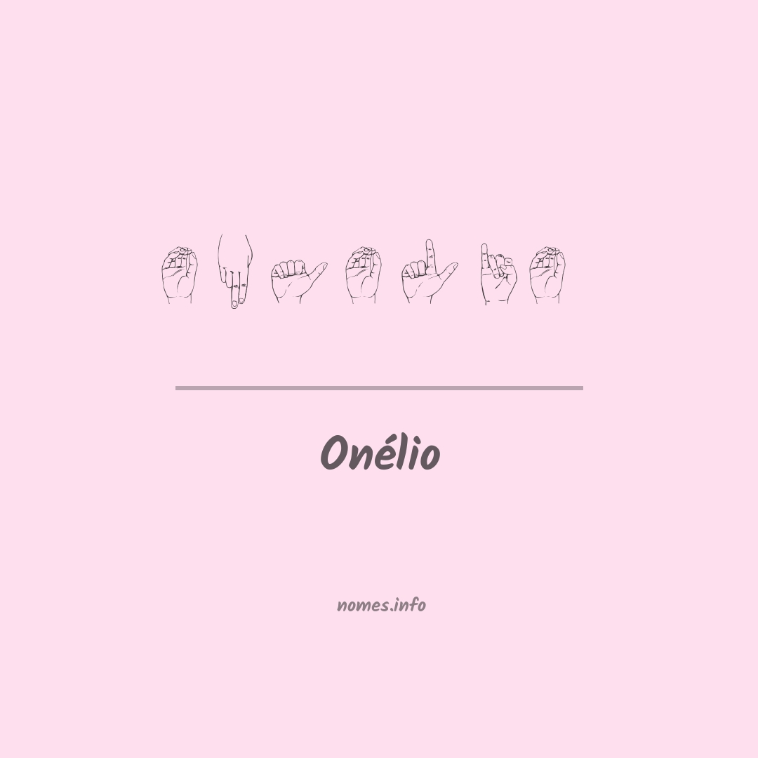 Onélio em Libras