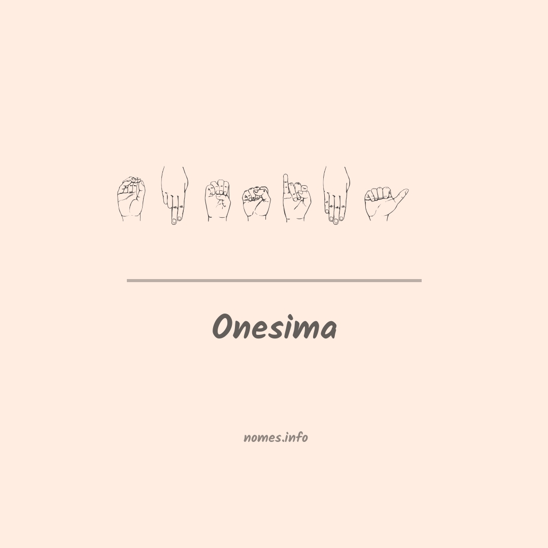 Onesima em Libras