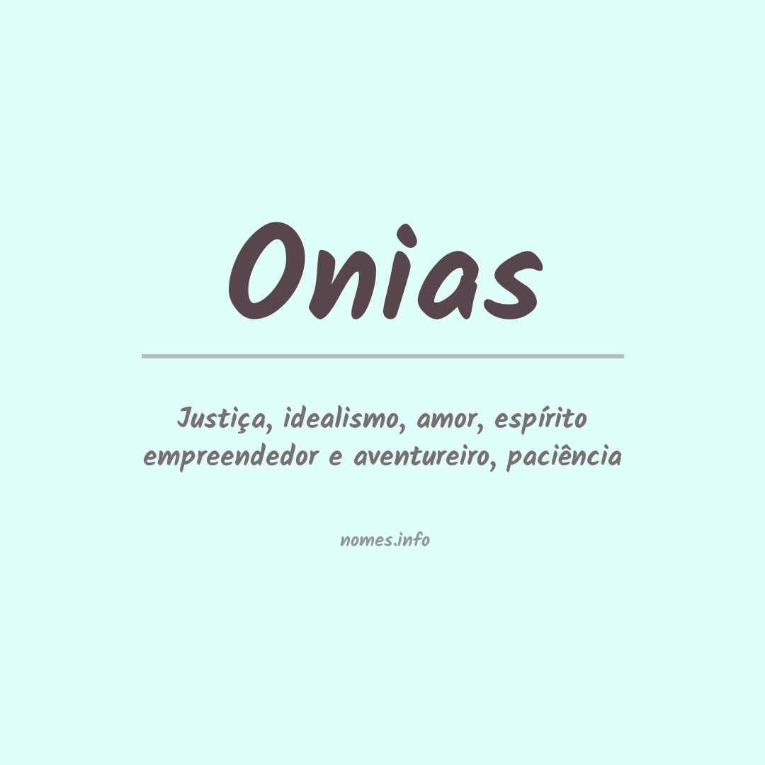 Significado do nome Onias