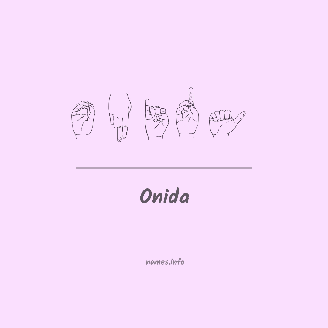 Onida em Libras