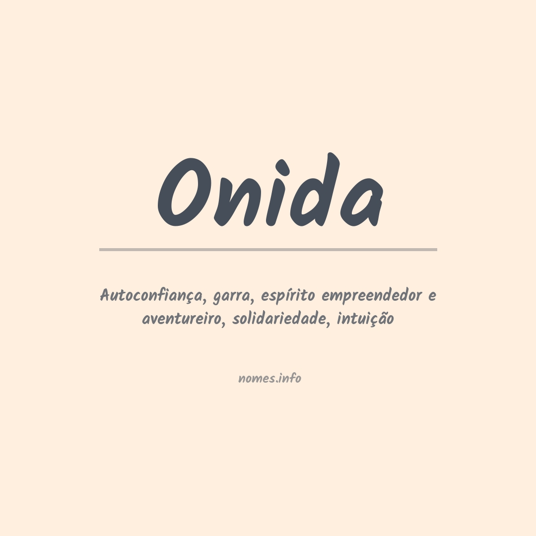 Significado do nome Onida