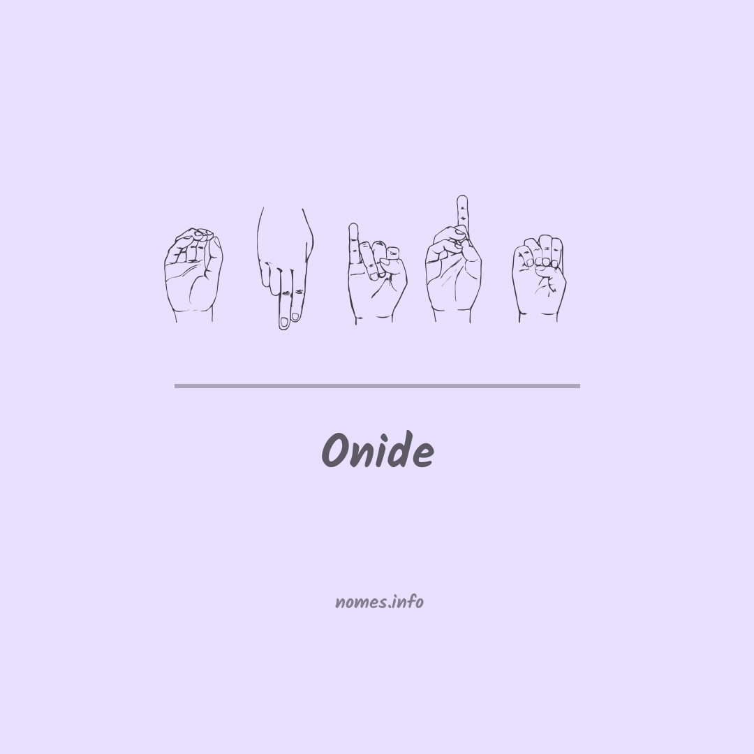 Onide em Libras