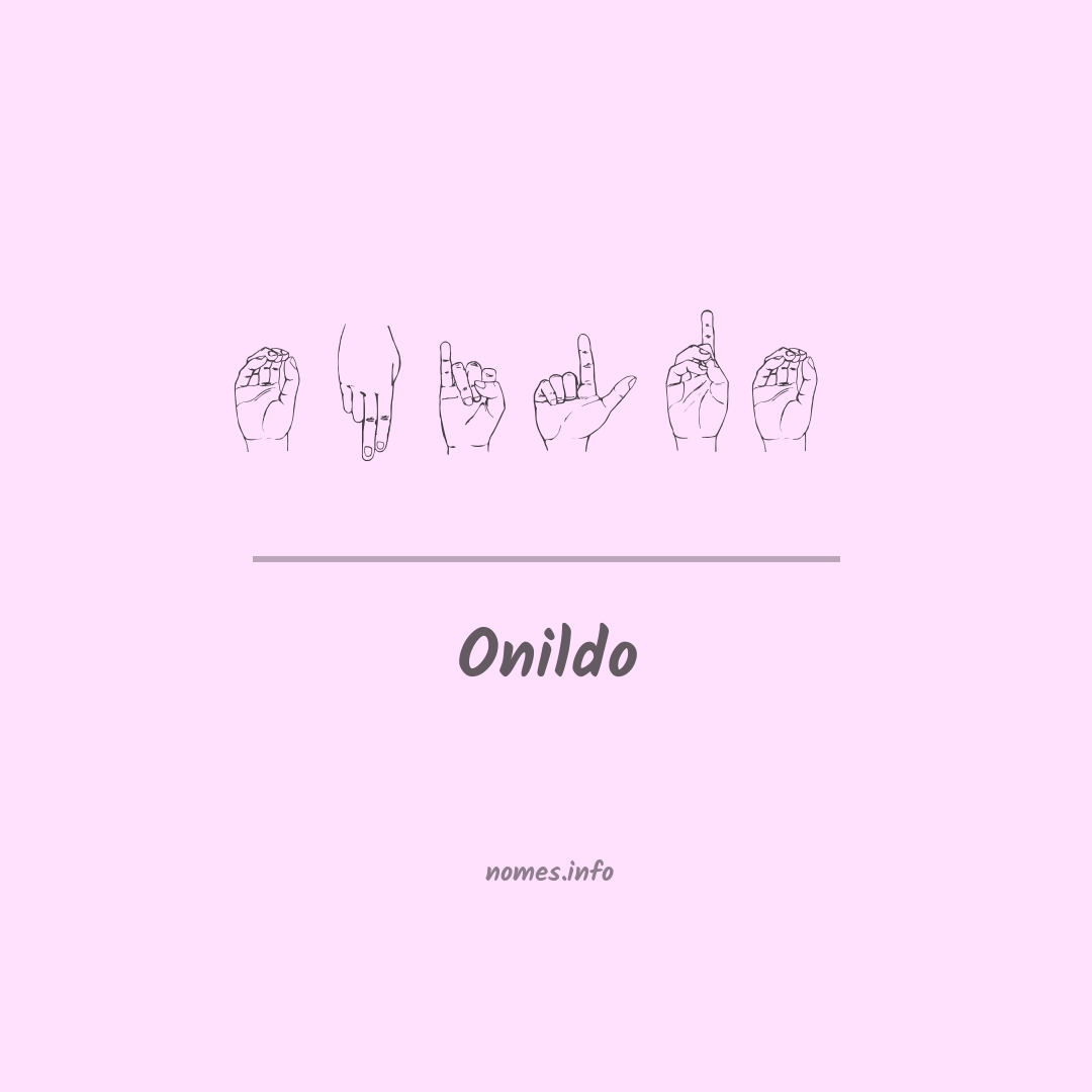 Onildo em Libras