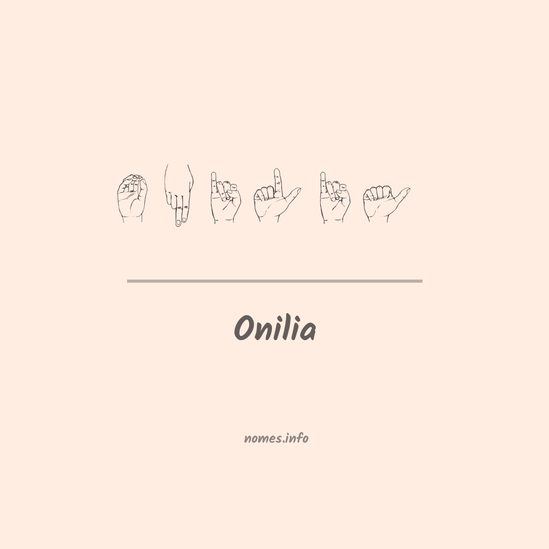 Onilia em Libras