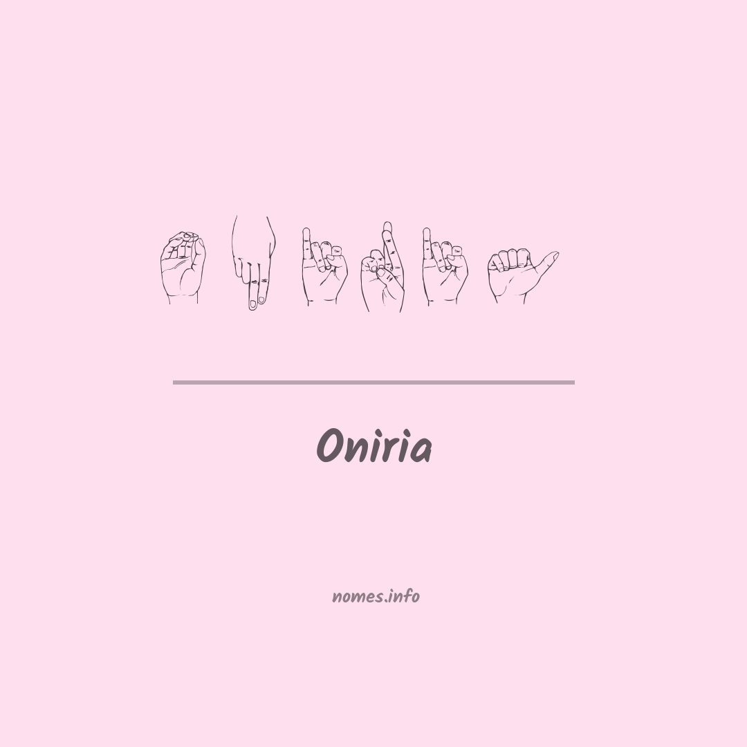 Oniria em Libras