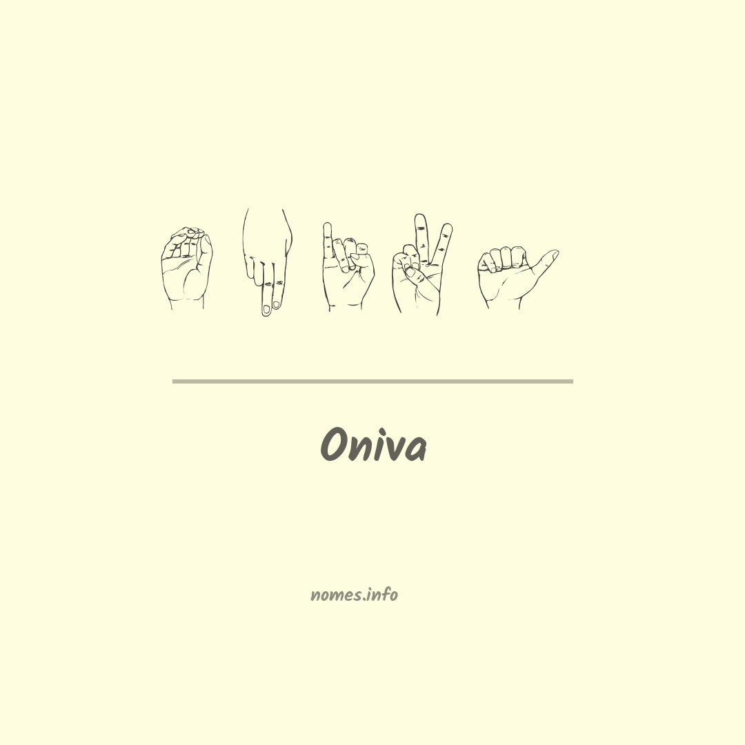 Oniva em Libras