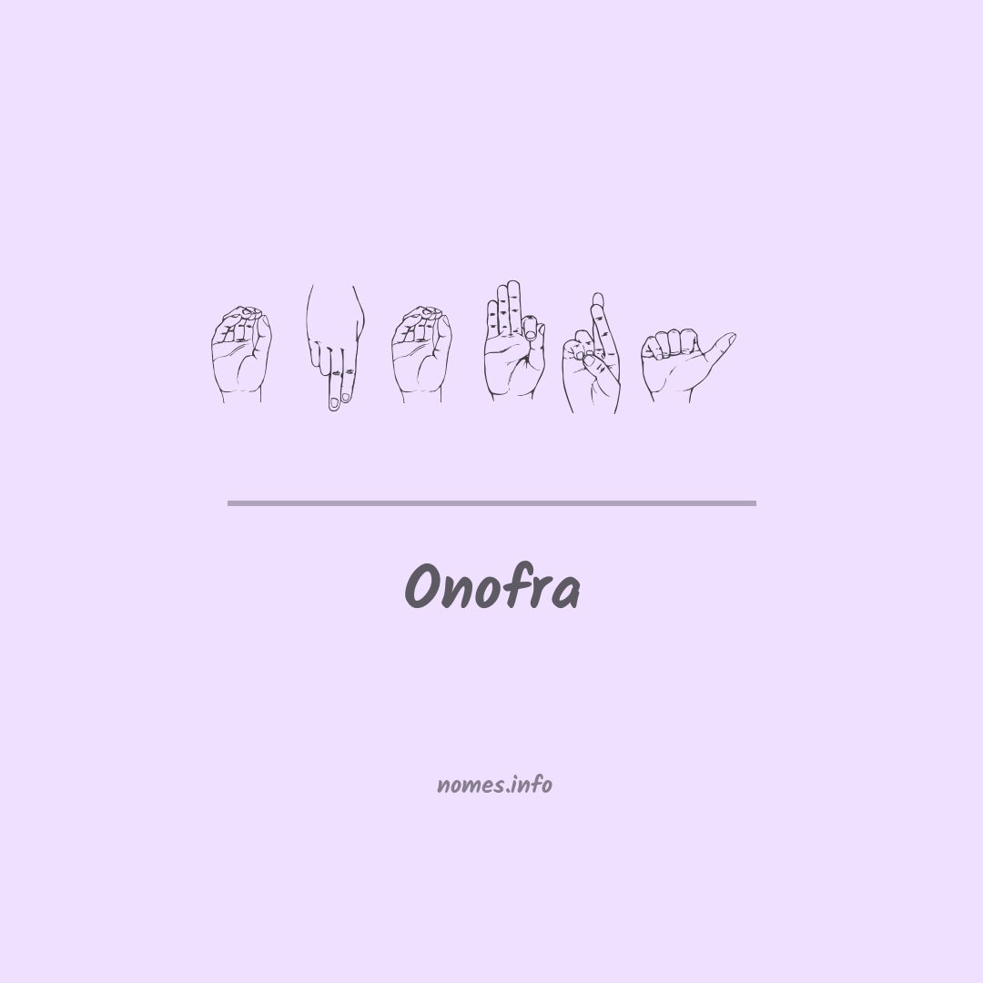 Onofra em Libras