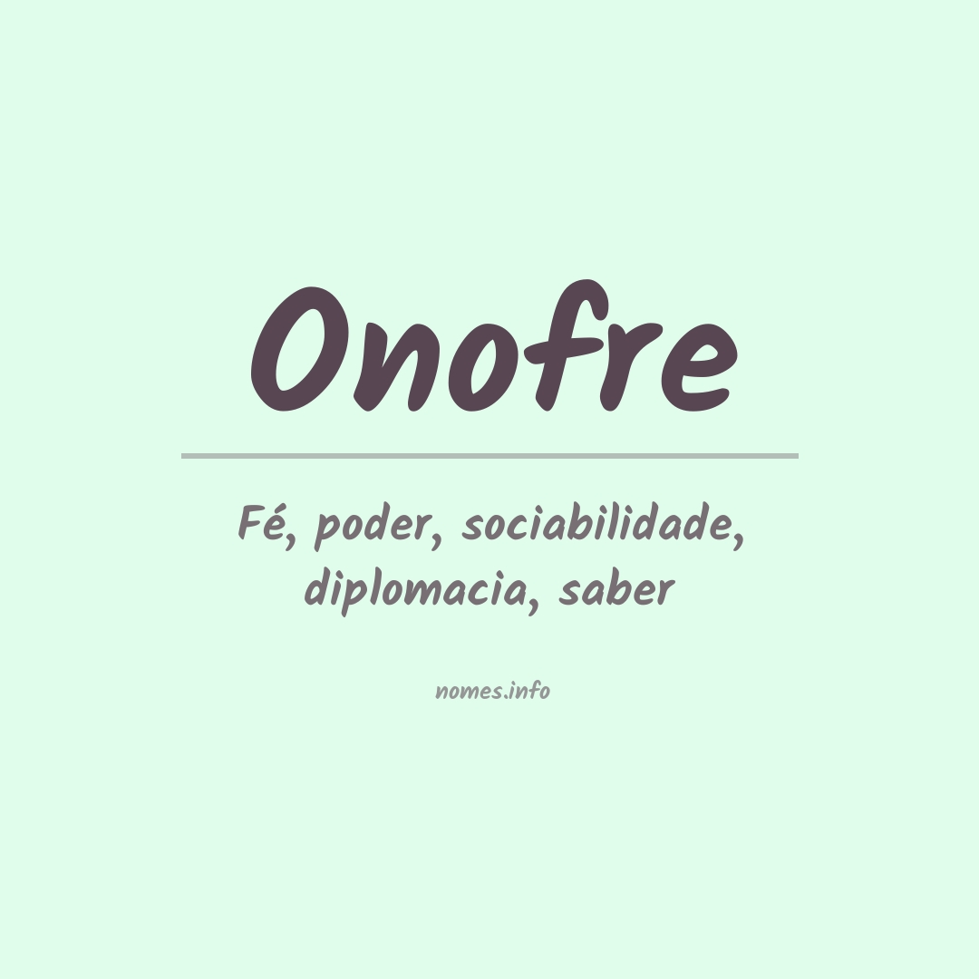 Significado do nome Onofre
