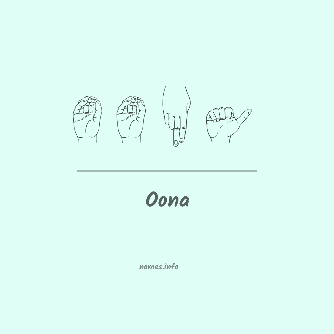 Oona em Libras