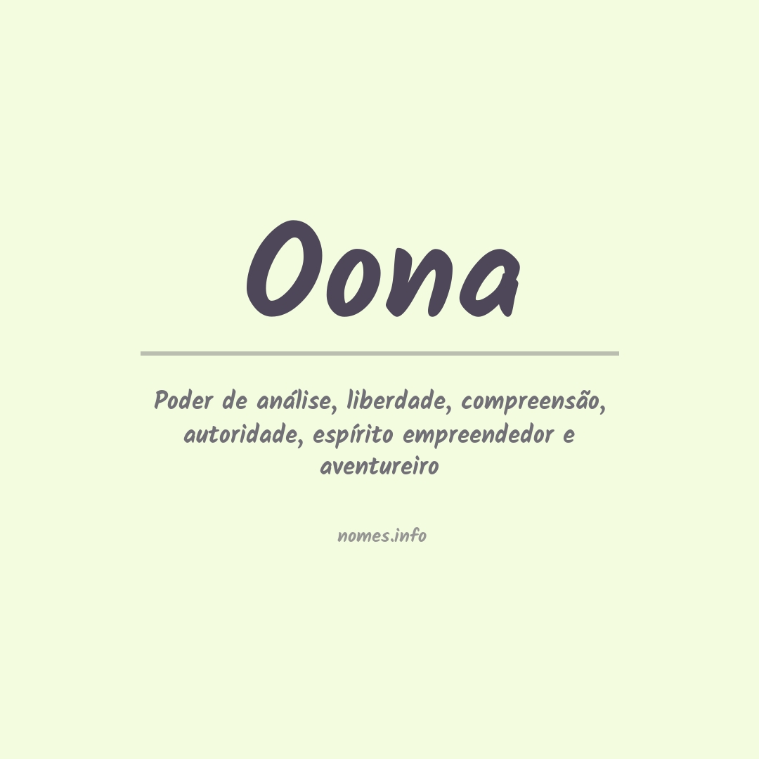 Significado do nome Oona