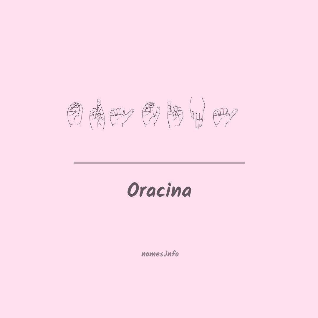 Oracina em Libras