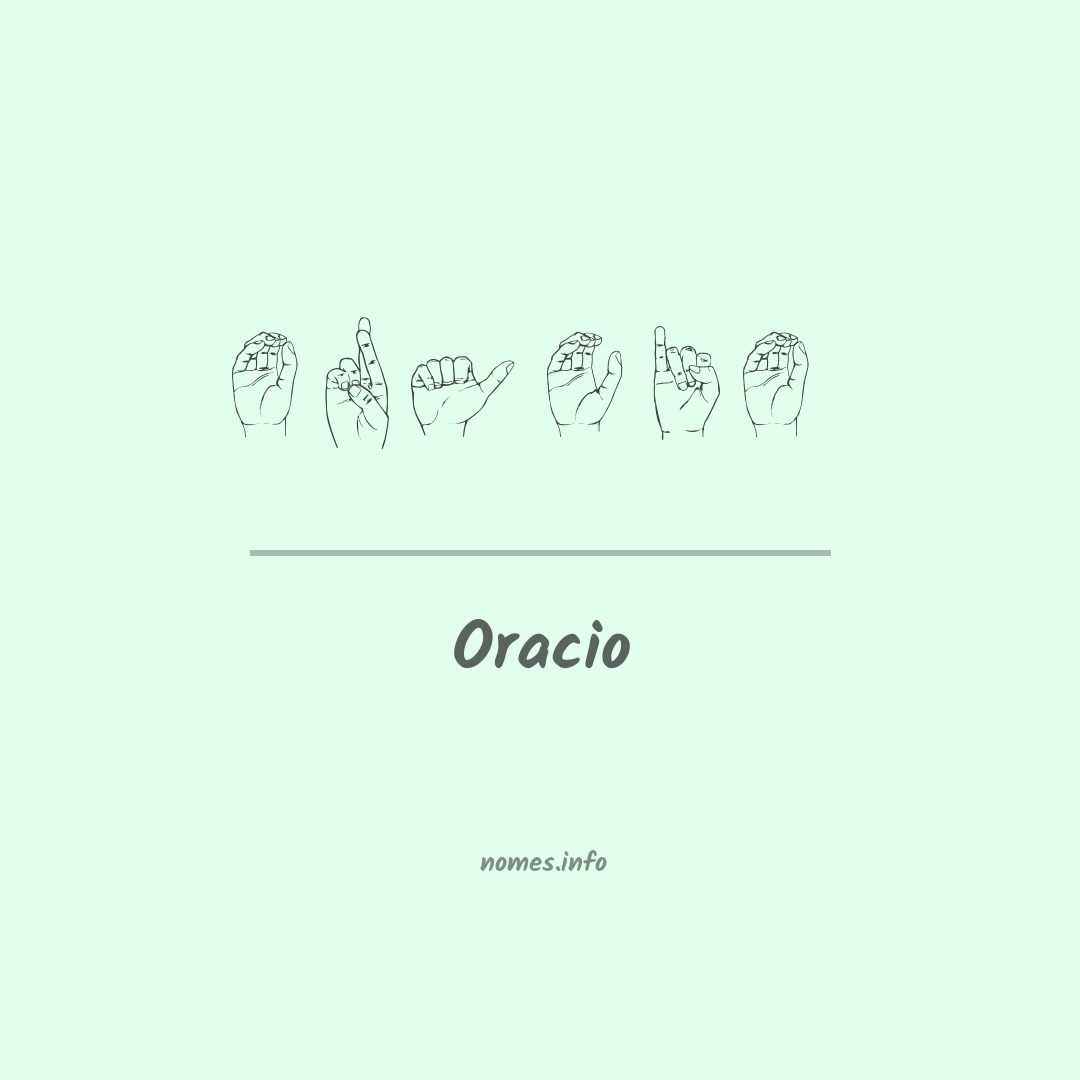 Oracio em Libras