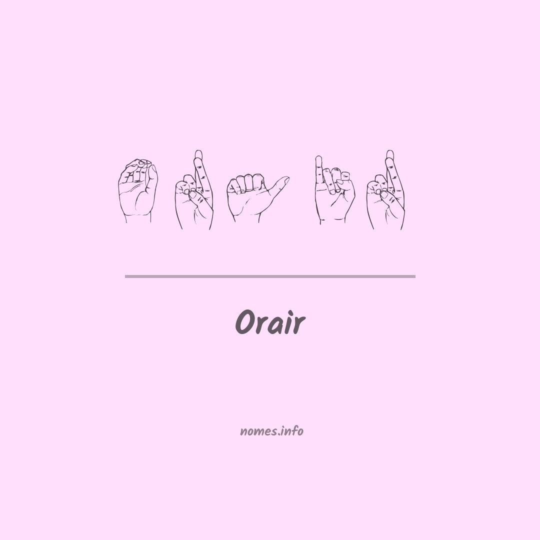 Orair em Libras