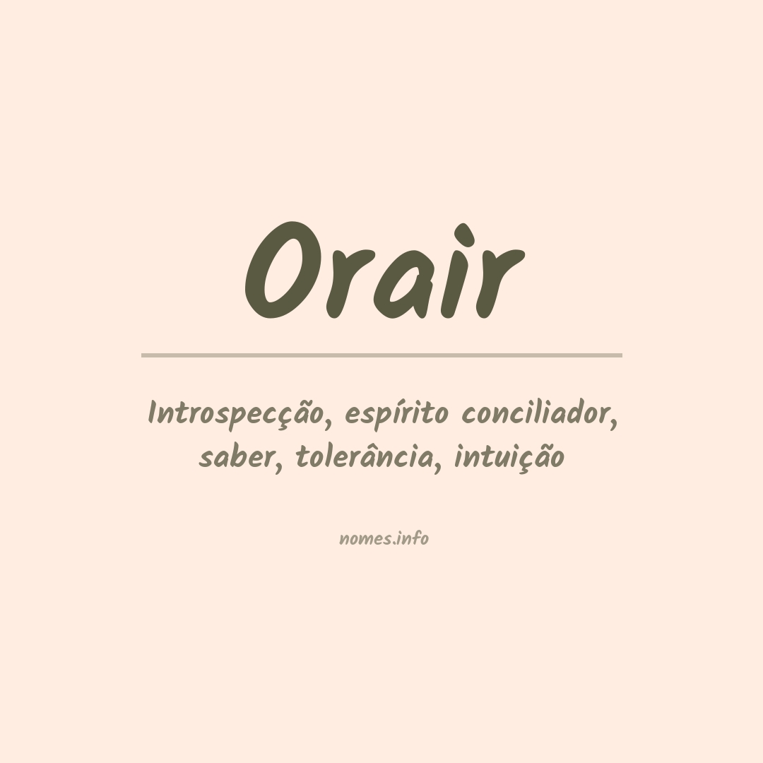 Significado do nome Orair