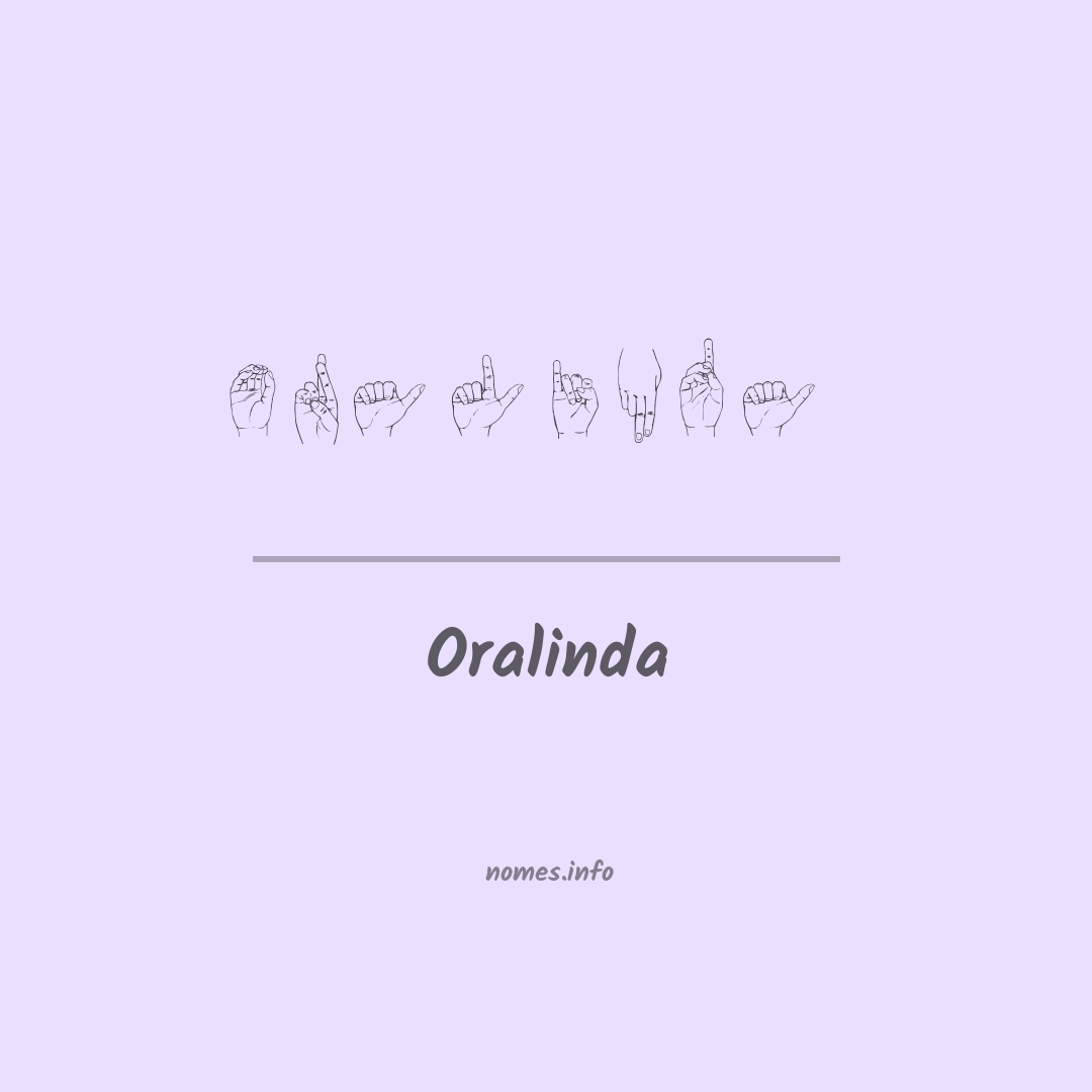 Oralinda em Libras