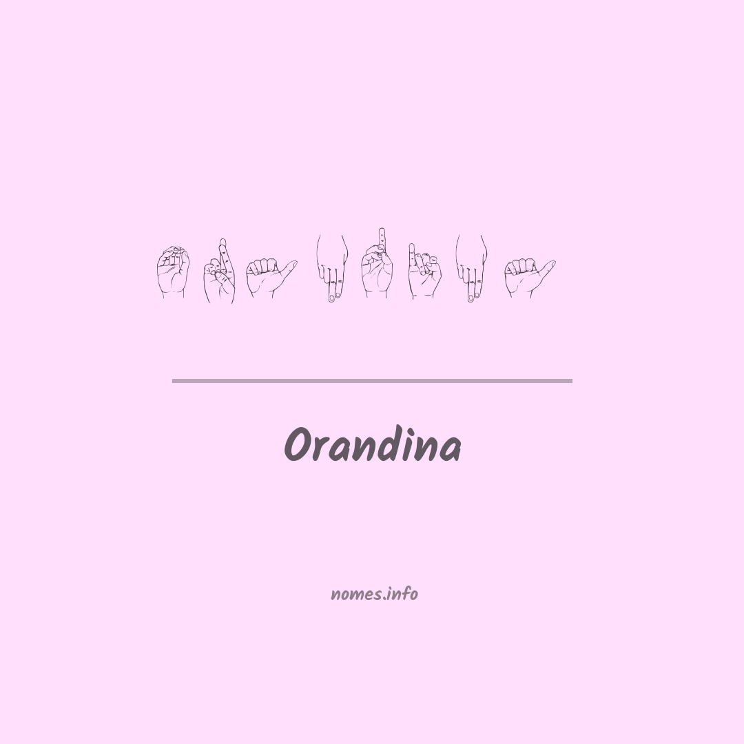 Orandina em Libras