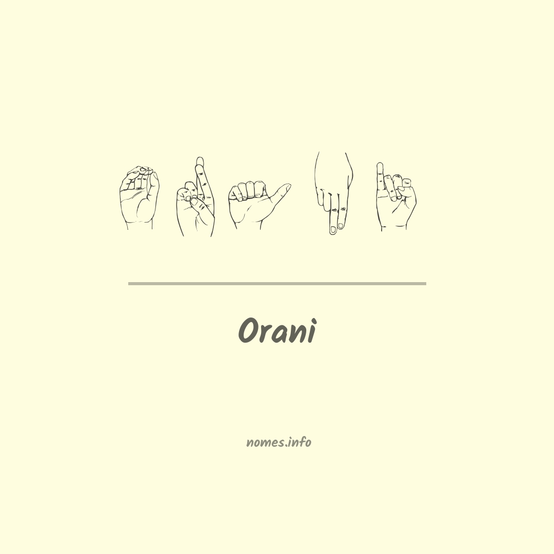 Orani em Libras