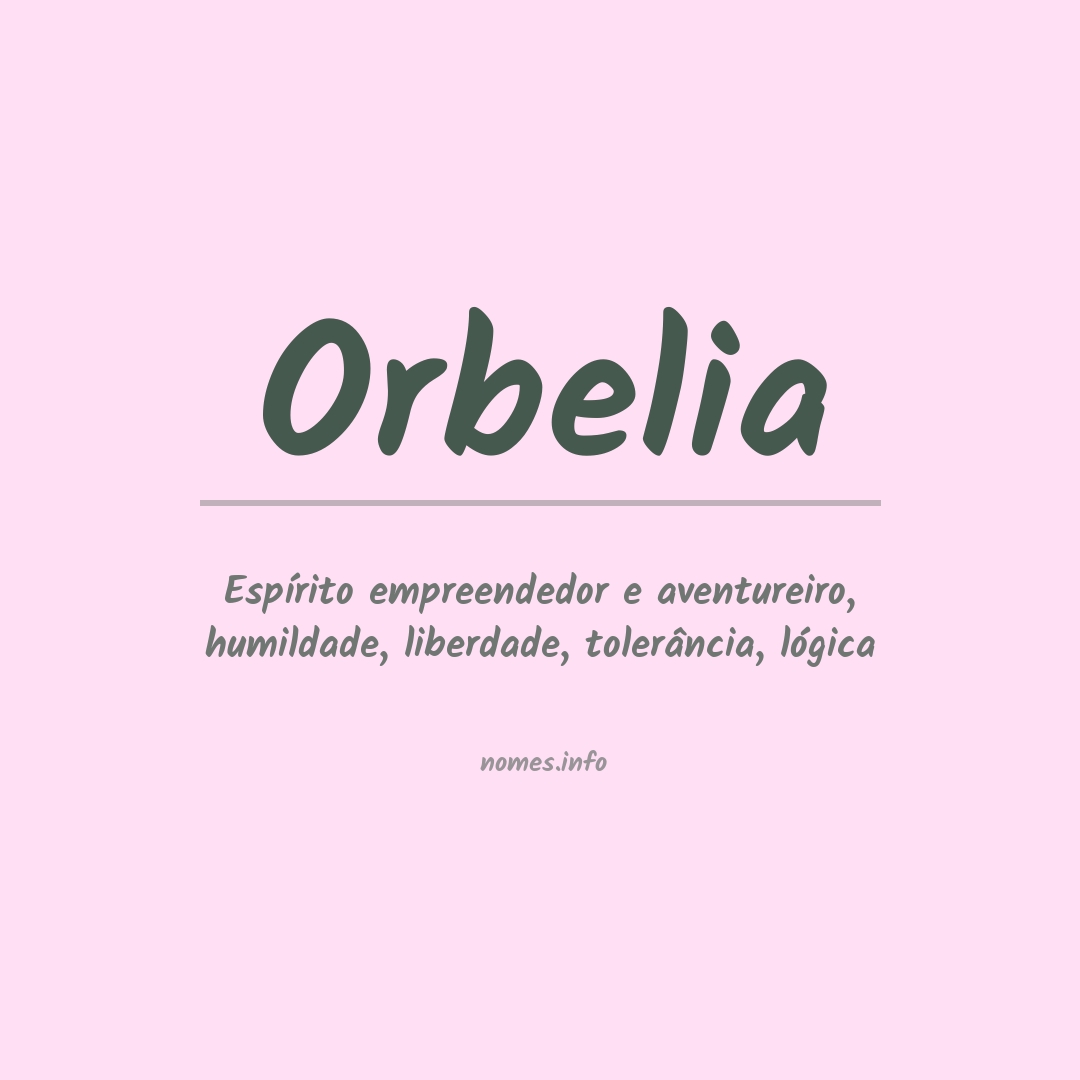 Significado do nome Orbelia