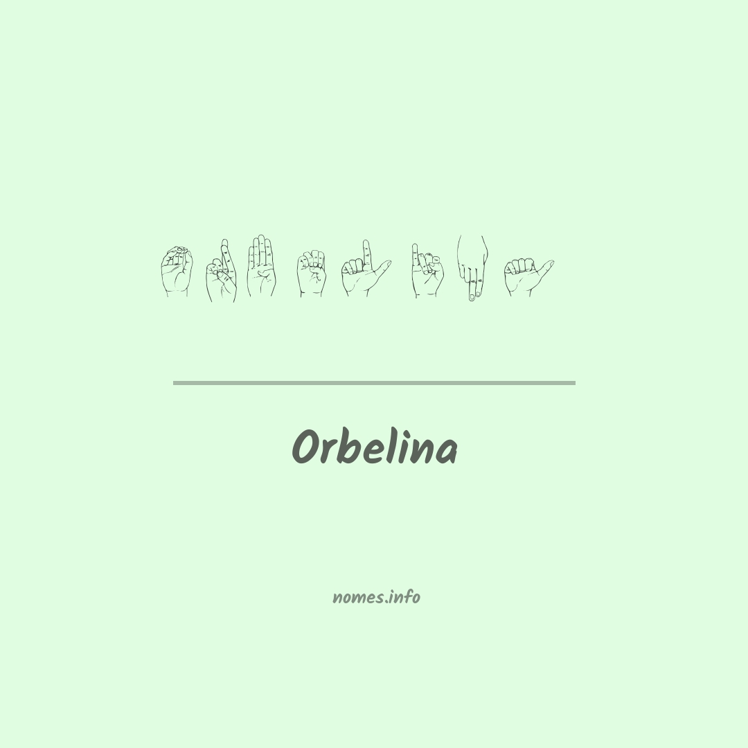 Orbelina em Libras