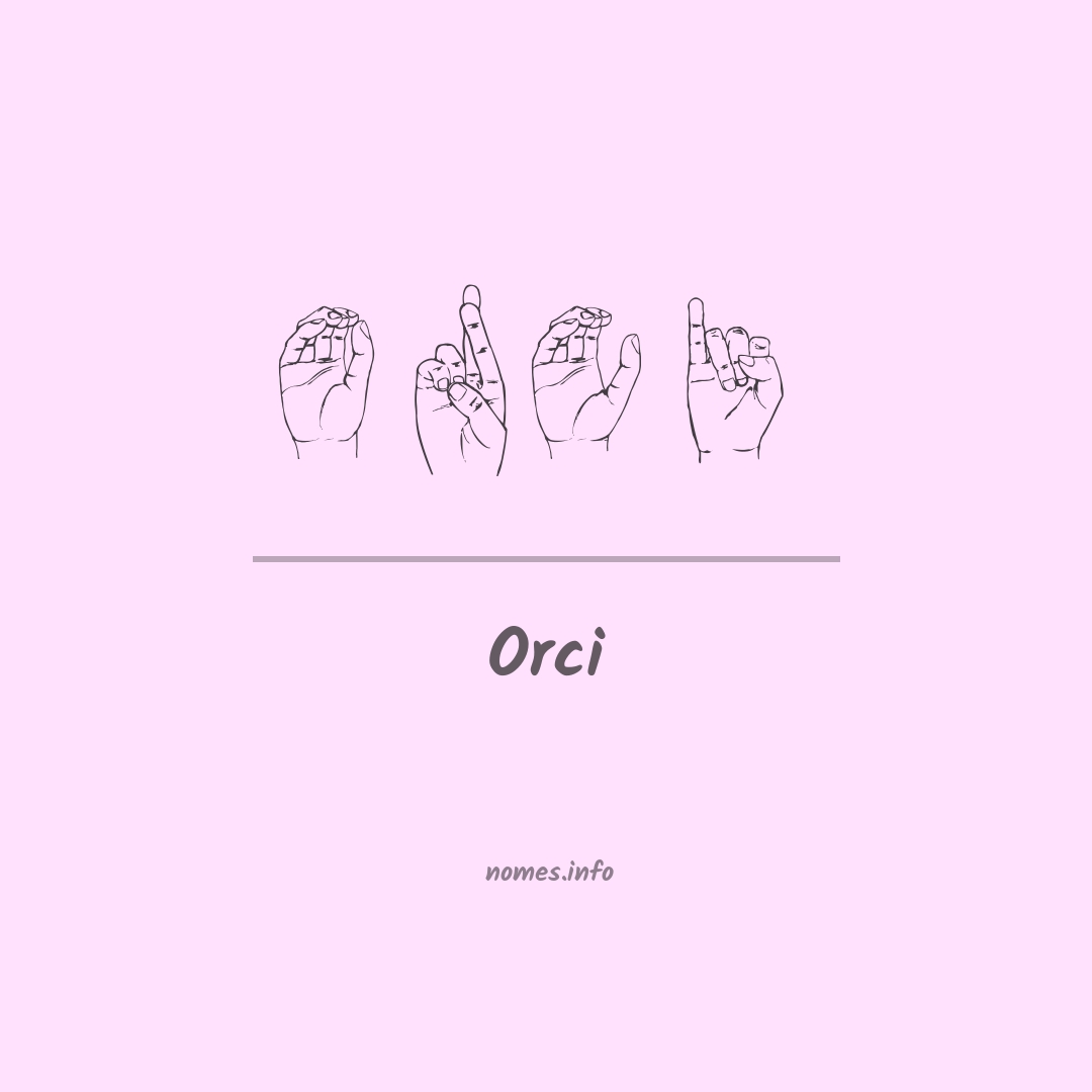 Orci em Libras