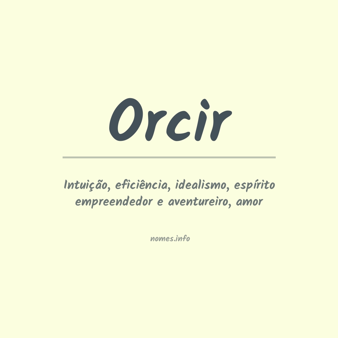 Significado do nome Orcir