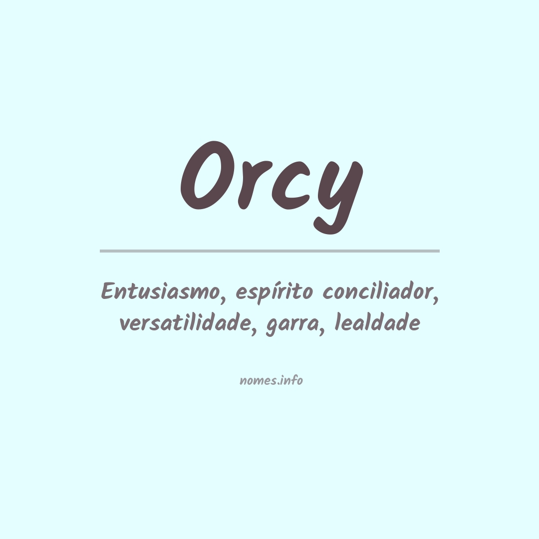 Significado do nome Orcy