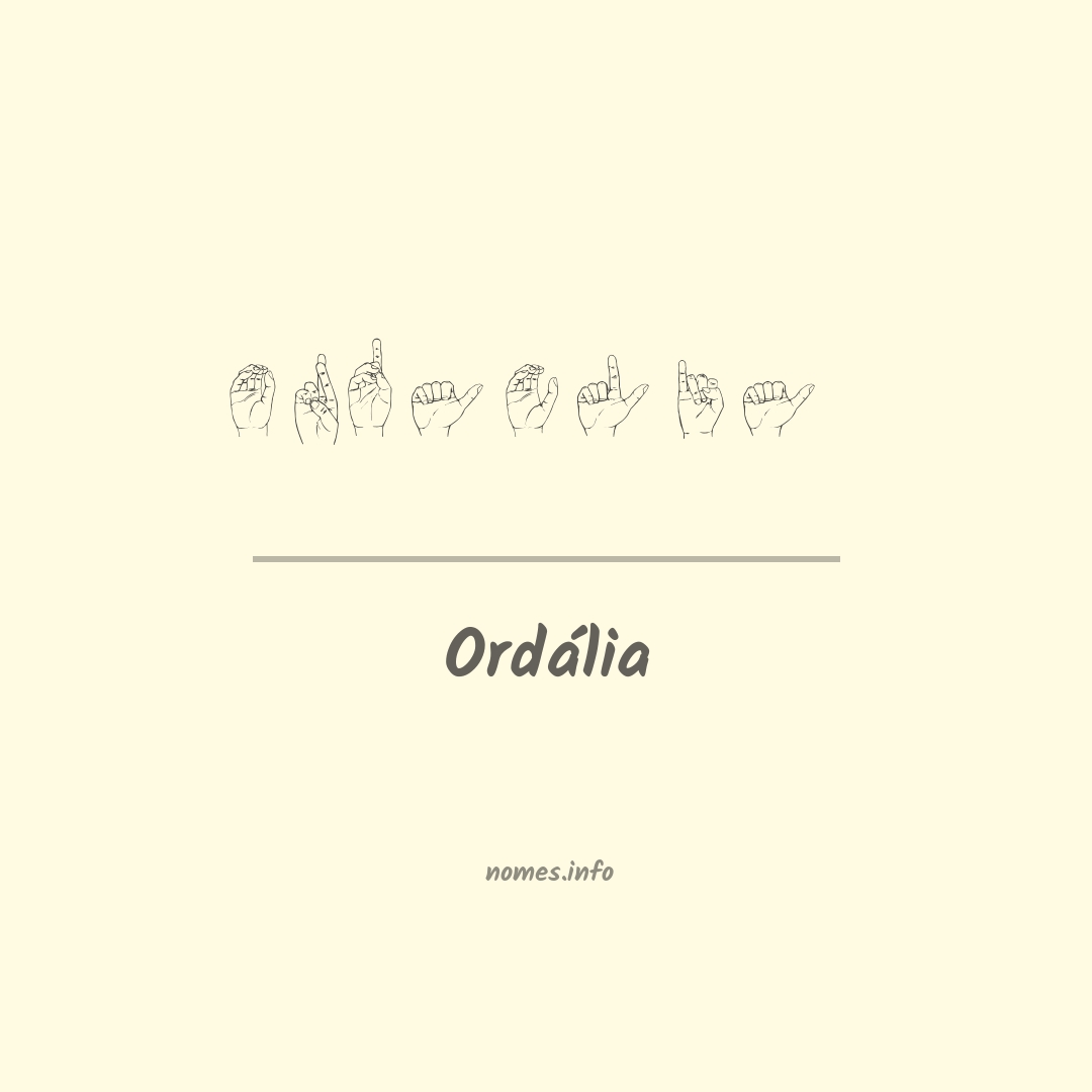Ordália em Libras