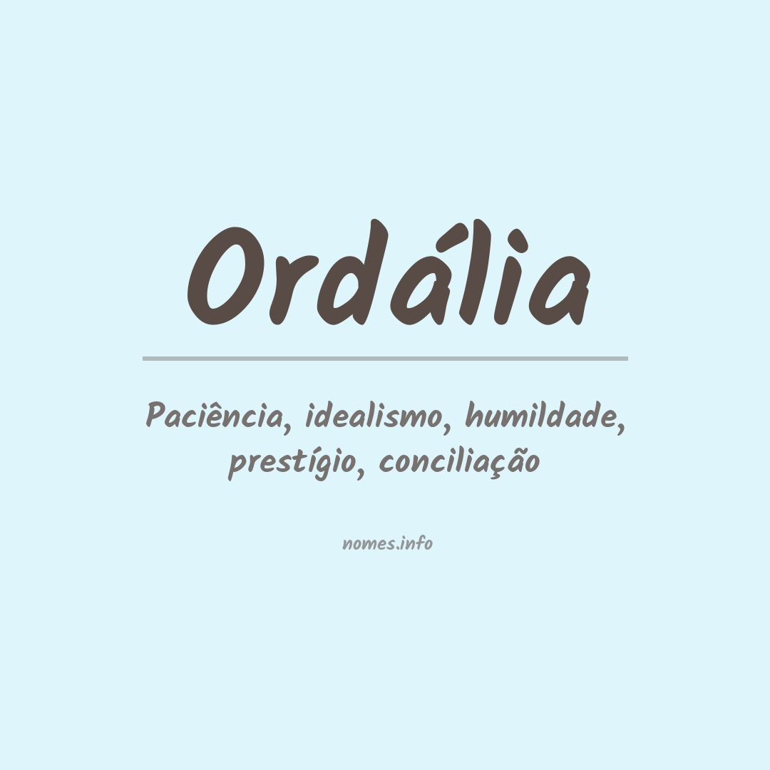 Significado do nome Ordália
